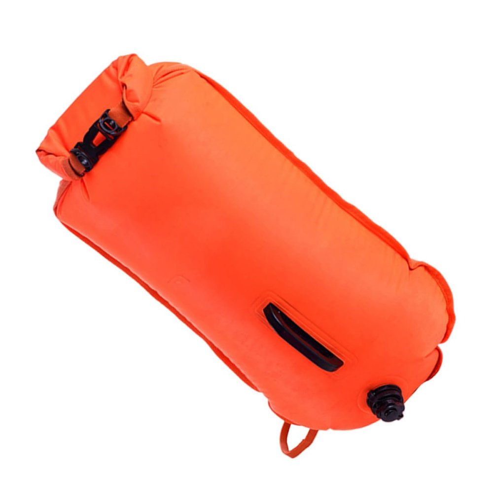 Zerodeko Orange Swim Buoy with Bag, Dry, Nylon