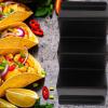 INOOMP Stainless Steel Taco Tray with U-Shaped Taco Holder view 4