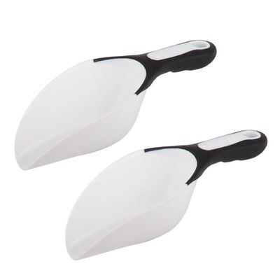 COSMOBETTY 2-Piece White PP Food Scoop Set