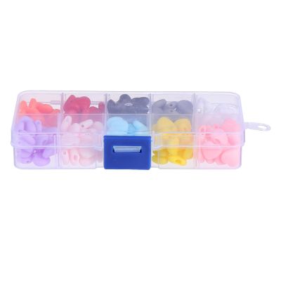 GATHINESS 200-Piece PVC Mask Strap Buckles, Adjustable Heart-Shaped Anti-Slip Mask Cord Buttons