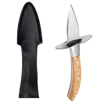 JECOMPRIS Lightweight Oyster Opener with Stainless Steel Hand Guard