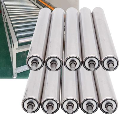 Heavy-Duty Stainless Steel Conveyor Rollers, 3.8 cm Diameter, 30.5 cm Length, 10-Pack
