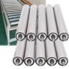 Heavy-Duty Stainless Steel Conveyor Rollers, 3.8 cm Diameter, 30.5 cm Length, 10-Pack view 1