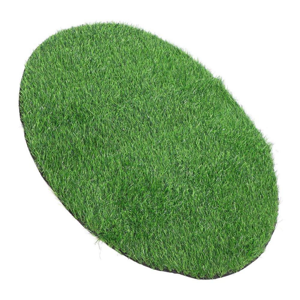 Generic Green Artificial Grass Mat, Round 31.5 in, for Table Decor, Garden, Patio and Balcony