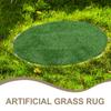 Generic Green Artificial Grass Mat, Round 31.5 in, for Table Decor, Garden, Patio and Balcony view 3