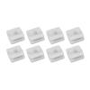 Lapiglo Pool Vacuum Pod Shoe Set, 8-Piece, AquaBug Critter Santoprene Replacement Parts, White view 2