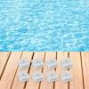 Lapiglo Pool Vacuum Pod Shoe Set, 8-Piece, AquaBug Critter Santoprene Replacement Parts, White view 4