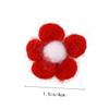 TOPBATHY Colorful Wool Felt Balls with Five-Petal Flower Hairpin Decoration view 2