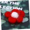 TOPBATHY Colorful Wool Felt Balls with Five-Petal Flower Hairpin Decoration view 3