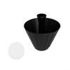 Filter Paper Press with Trapezoidal Geometry and Round Sieve for Repeatable Manual Brewing Results (155 Filter Papers, Black) view 2