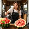 Watermelon Slicer | 2-in-1 Stainless Steel Handy Multifunctional view 2