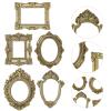 Vintage Mini Gold Picture Frames, 5PCS view 3