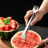 Watermelon Slicer Tool | 2-in-1 Stainless Steel Fork view 3