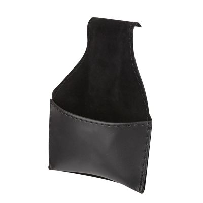 Portable Durable PU Billiard Chalk Holder, Black, 12 x 10 cm