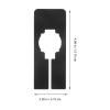 HANABASS 40-Piece Black Plastic Clothing Size Dividers view 2