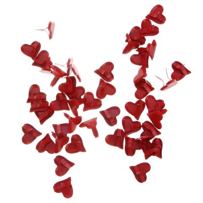 GALPADA 50 Pcs Heart-Shaped Metal Brads