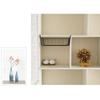 FUNOMOCYA Hanging Cabinet Basket, Black Iron Metal Organizer view 3