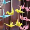 100 9 cm Origami Paper Crane Decorations for Christmas Events view 2