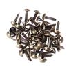 INOOMP 100 Pack Metallic Iron Brads - Waterproof & Rustproof 4.5 x 8mm in Coffee Color view 1