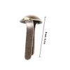 INOOMP 100 Pack Metallic Iron Brads - Waterproof & Rustproof 4.5 x 8mm in Coffee Color view 2