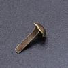 INOOMP 100 Pack Metallic Iron Brads - Waterproof & Rustproof 4.5 x 8mm in Coffee Color view 3