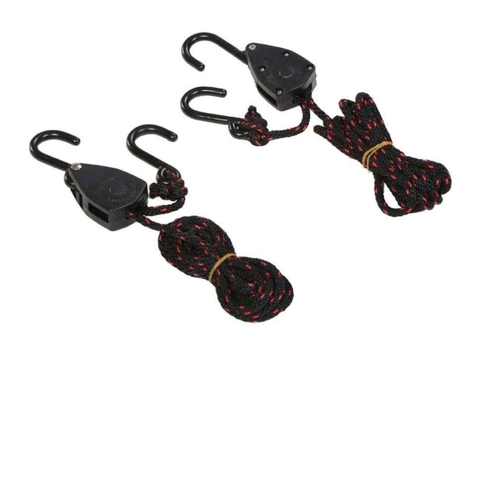 IMIKEYA 2 Pairs Rope Pulley Ratchets for Kayak Securing, 1/8 Inch