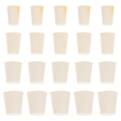 YARNOW 25-Piece Solid Rubber Stoppers, Beige