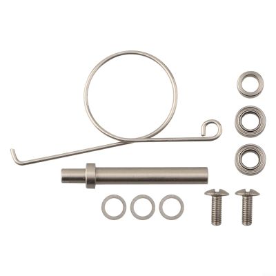 Fishing Reel Handle Knob Bearing Set, Silver, 10-Piece, for Freshwater Reel Repair and Maintenance (7 x 4 x 2.5 cm)
