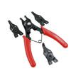 4-in-1 Retaining Ring Pliers, Red, with 3 Interchangeable Heads view 4