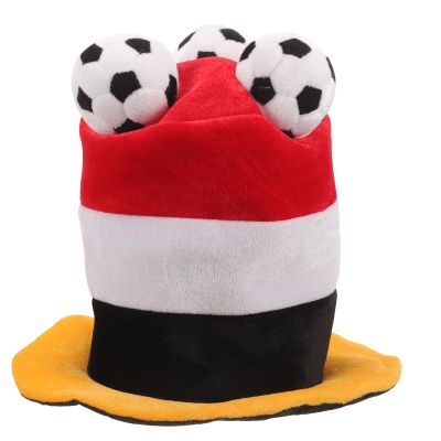 IMIKEYA Funny Carnival Soccer Hat, Fabric Soccer Party Cap for Soccer Fans, Simple Design for Live Performances and Soccer Festival Décor