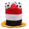 IMIKEYA Funny Carnival Soccer Hat, Fabric Soccer Party Cap for Soccer Fans, Simple Design for Live Performances and Soccer Festival Décor view 1