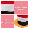 IMIKEYA Funny Carnival Soccer Hat, Fabric Soccer Party Cap for Soccer Fans, Simple Design for Live Performances and Soccer Festival Décor view 3