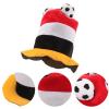 IMIKEYA Funny Carnival Soccer Hat, Fabric Soccer Party Cap for Soccer Fans, Simple Design for Live Performances and Soccer Festival Décor view 4