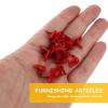 Cabilock 50 Pcs Small Heart-Shaped Brads 11mm Red for Crafting and Scrapbooking view 4