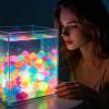 Glow-in-the-Dark Garden Stones, 30/50 Pieces, Colorful Decorative Pebbles view 3