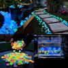 Glow-in-the-Dark Decorative Stones, 30/50-Count Colorful Waterproof Pebbles view 2
