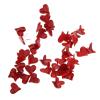 Luxshiny 50 Pcs Small Heart Brads in Red 11mm view 1