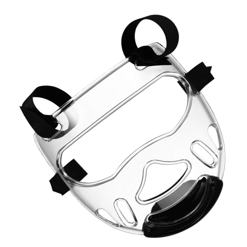 FRCOLOR Kickboxing Face Shield Made of Hardened Plastic with Large-Area Protection for Training and Kickboxing