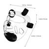 FRCOLOR Kickboxing Face Shield Made of Hardened Plastic with Large-Area Protection for Training and Kickboxing view 2