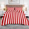 Red Plaid 4-Season Duvet 220 x 240 cm with 2 Pillowcases view 1