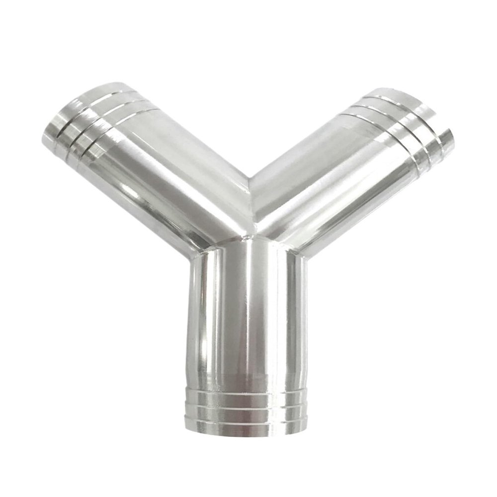 8/10/12.7/16/19–76 mm Hose Barb, Butt-Welded Y-Shaped 3-Way Stainless Steel 304 Fitting (32 mm)