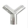8/10/12.7/16/19–76 mm Hose Barb, Butt-Welded Y-Shaped 3-Way Stainless Steel 304 Fitting (32 mm) view 1