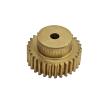 GTPBAO Copper 0.7 Module 51T Spur Gear with Step, 37.1 mm OD, 5 mm Thick, 11 mm Bore view 1