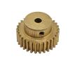 GTPBAO Copper 0.7 Module 51T Spur Gear with Step, 37.1 mm OD, 5 mm Thick, 11 mm Bore view 2