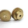 GTPBAO Copper 0.7 Module 51T Spur Gear with Step, 37.1 mm OD, 5 mm Thick, 11 mm Bore view 4