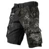 Munweiyu Men's Viking Cargo Shorts with Drawstring and Elastic Waist view 1