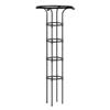 NINMORTH Metal Garden Trellis for Climbing Plants, Black Obelisk view 1