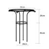 NINMORTH Metal Garden Trellis for Climbing Plants, Black Obelisk view 3