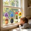 Flower Window Clings - 14.6x7.87 Inches view 4
