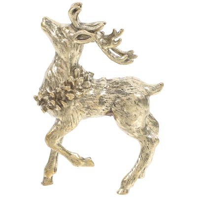 Gadpiparty Golden Brass Deer Sculpture